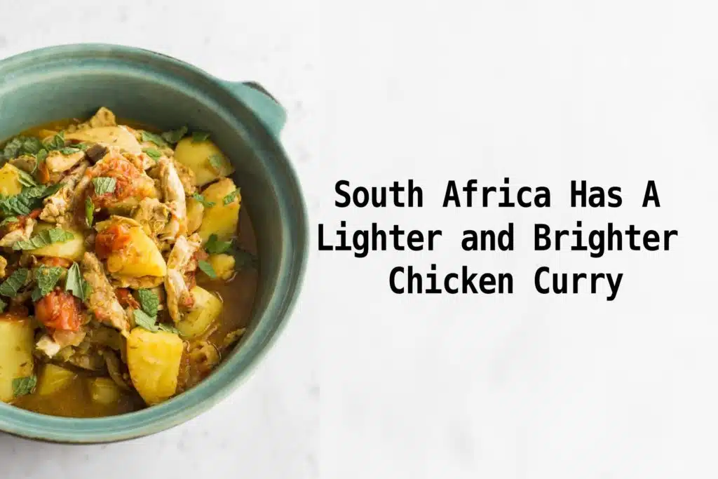 South Africa has a lighter and brighter chicken curry