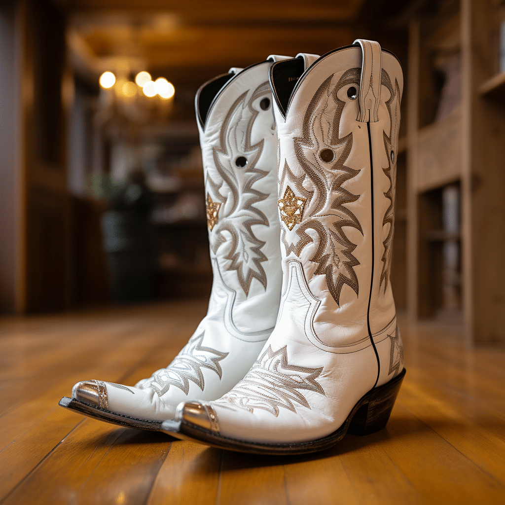 white cowboy boots