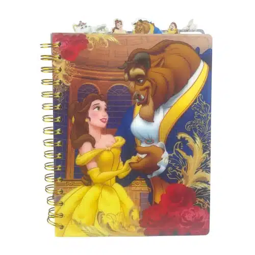 Innovative Designs Disney Beauty and the Beast Journal Notebook, Spiral Bound, Lined Pages, x inches