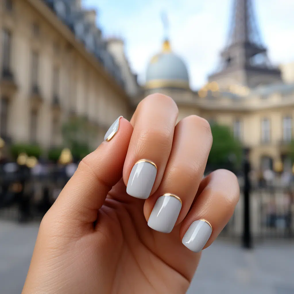 french tip acrylic nails