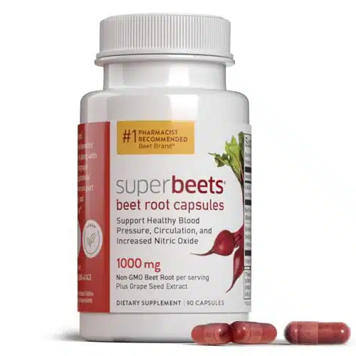 humanN SuperBeets Beet Root Capsules Quick Release mg   Supports Nitric Oxide Production, Blood Pressure  Clinically Studied Antioxidants Count Non GMO Powder