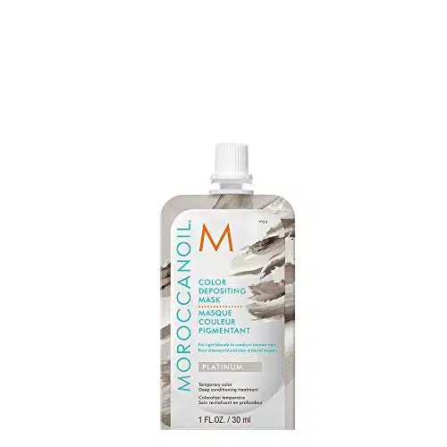 Moroccanoil Color Depositing Hair Mask Packette Platinum, Oz