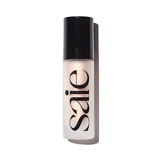 Saie Glowy Super Gel Lightweight Illuminator   Luminizer for Glowing Skin, Wear Alone or Under Makeup   Starglow (fl oz)