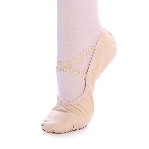 TXJ Sports Ballet Shoes for Women Girls, Women's Ballet Slipper Dance Shoes Canvas Ballet Shoes Yoga Shoes Light Pink