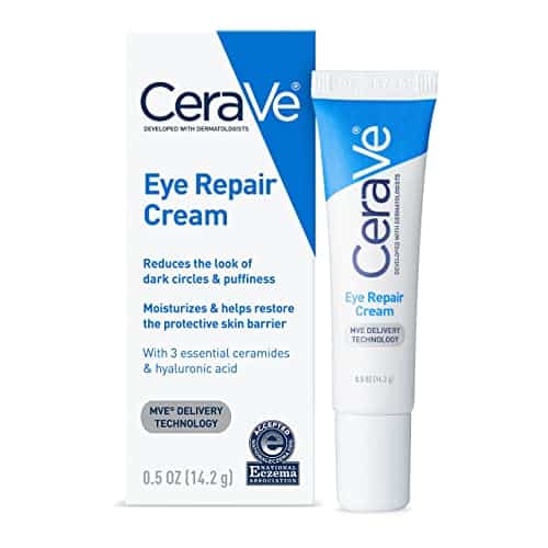 CeraVe Eye Repair Cream  Under Eye Cream for Dark Circles and Puffiness  Suitable for Delicate Skin Under Eye Area  Ounce