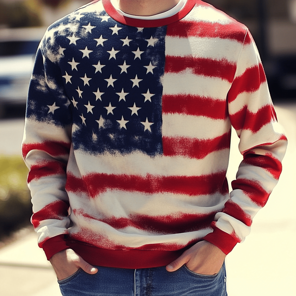 american flag sweater