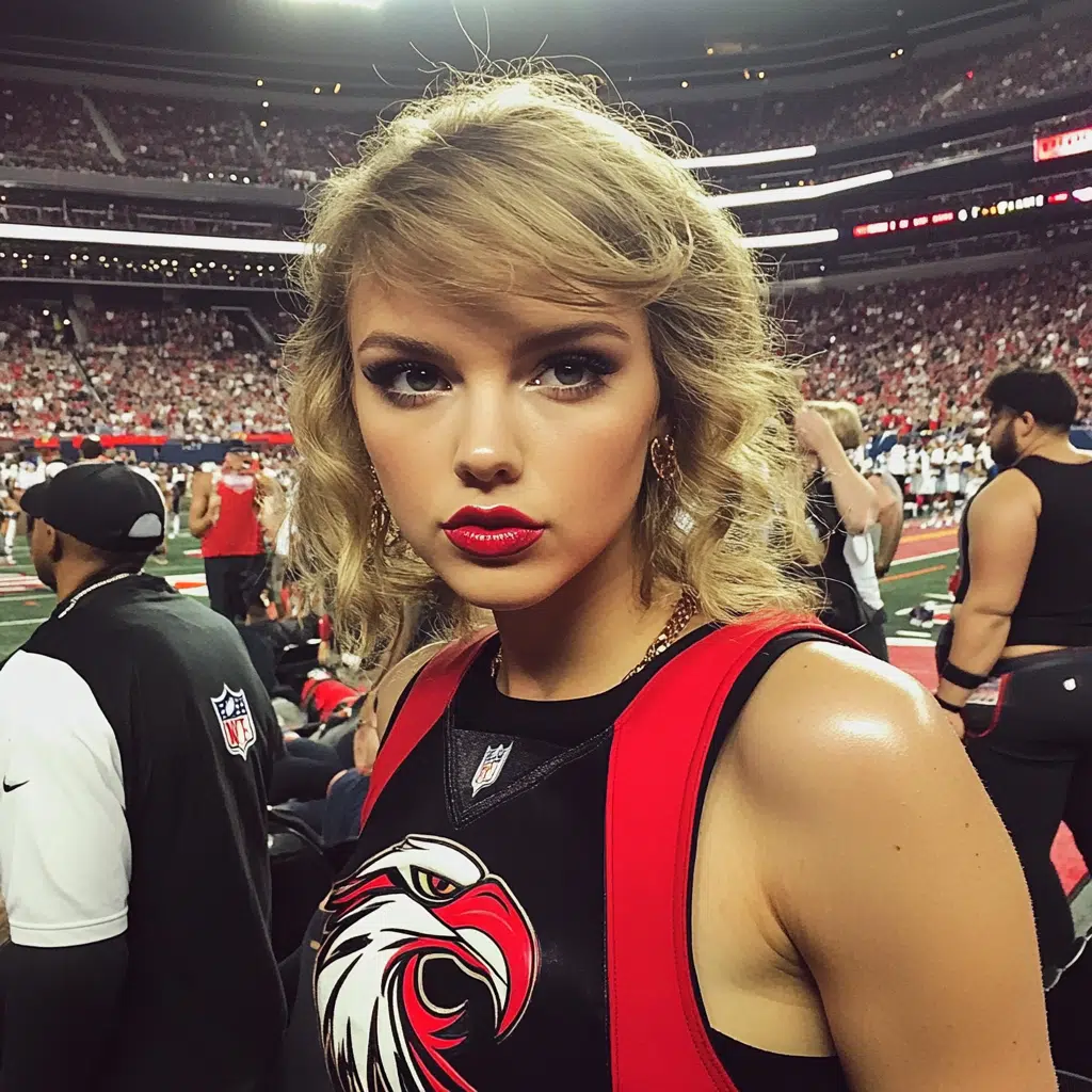 is taylor swift at falcons game