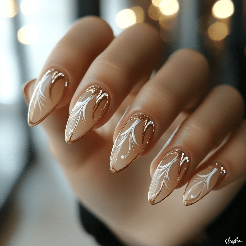 french tips nails